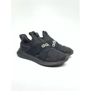 Adidas Women Puremotion Adapt Black Slip On Running Shoe Sneaker Size 7.5